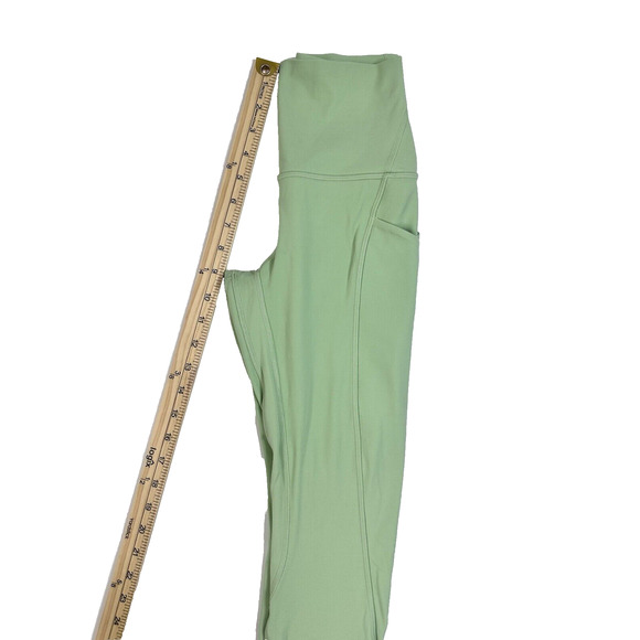 Lululemon Align High Rise Pant 25” Pockets Green Size 2 - Picture 8 of 9